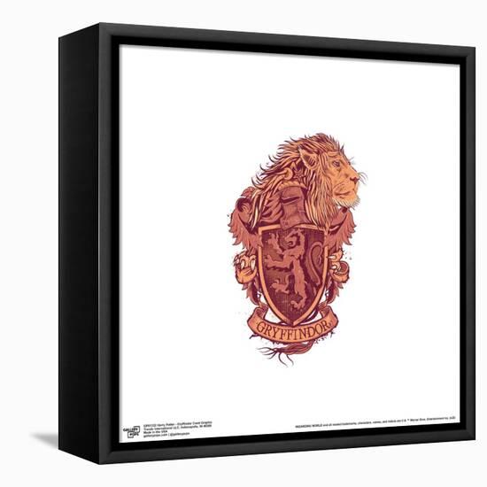 Gallery Pops Harry Potter - Gryffindor Crest Graphic Wall Art-Trends International-Framed Stretched Canvas