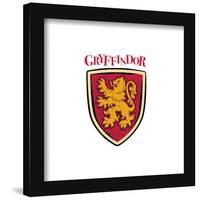 Gallery Pops Harry Potter - Gryffindor Crest Icon Nameplate Wall Art-Trends International-Framed Gallery Pops