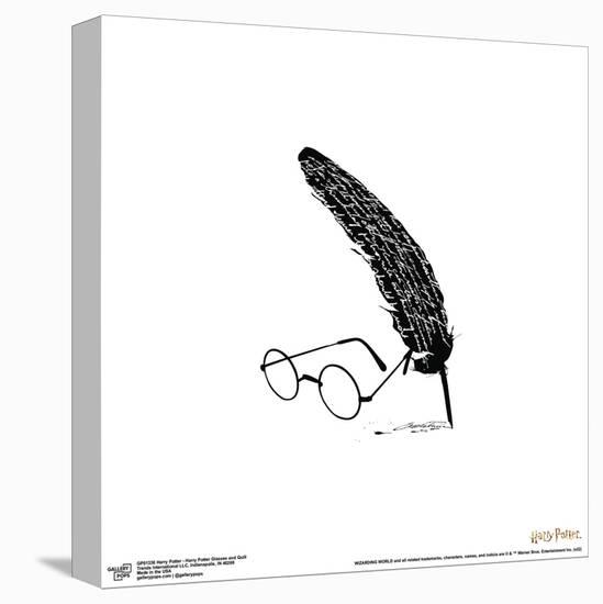 Gallery Pops Harry Potter - Harry Potter Glasses and Quill Wall Art-Trends International-Stretched Canvas