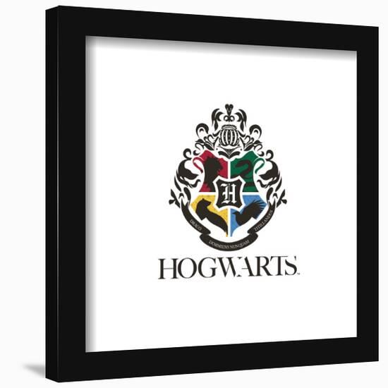 Gallery Pops Harry Potter - Hogwarts Crest Modern Wall Art-Trends International-Framed Gallery Pops
