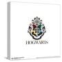 Gallery Pops Harry Potter - Hogwarts Crest Modern Wall Art-Trends International-Stretched Canvas