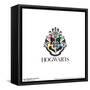 Gallery Pops Harry Potter - Hogwarts Crest Modern Wall Art-Trends International-Framed Stretched Canvas