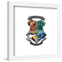 Gallery Pops Harry Potter - Hogwarts Crest Stand Together Wall Art-Trends International-Framed Gallery Pops
