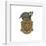 Gallery Pops Harry Potter - Hufflepuff Crest Graphic Wall Art-Trends International-Framed Gallery Pops