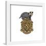 Gallery Pops Harry Potter - Hufflepuff Crest Graphic Wall Art-Trends International-Framed Gallery Pops