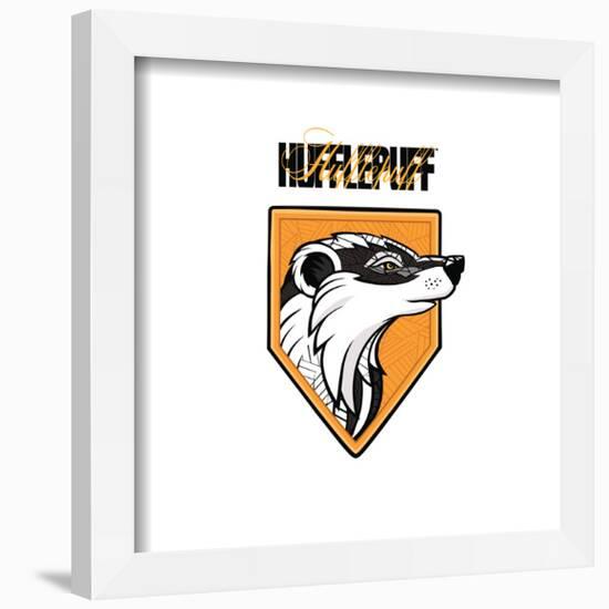 Gallery Pops Harry Potter - Hufflepuff Crest Icon Wall Art-Trends International-Framed Gallery Pops