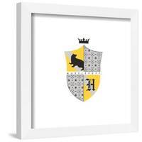 Gallery Pops Harry Potter - Hufflepuff Crest Modern Wall Art-Trends International-Framed Gallery Pops