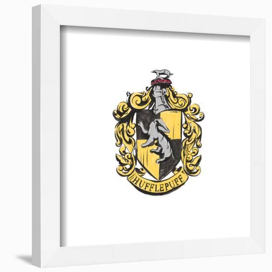 Gallery Pops Harry Potter - Hufflepuff Crest Scroll Wall Art-Trends International-Framed Gallery Pops