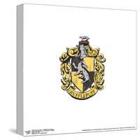Gallery Pops Harry Potter - Hufflepuff Crest Scroll Wall Art-Trends International-Stretched Canvas