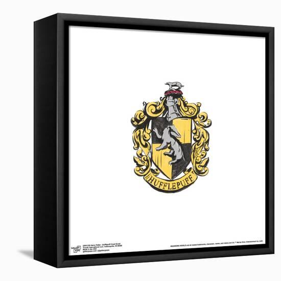 Gallery Pops Harry Potter - Hufflepuff Crest Scroll Wall Art-Trends International-Framed Stretched Canvas