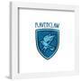 Gallery Pops Harry Potter - Ravenclaw Crest Icon Nameplate Wall Art-Trends International-Framed Gallery Pops