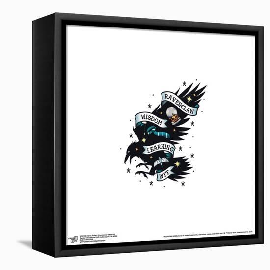 Gallery Pops Harry Potter - Ravenclaw Tattoo Art Wall Art-Trends International-Framed Stretched Canvas