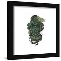 Gallery Pops Harry Potter - Slytherin Crest Graphic Wall Art-Trends International-Framed Gallery Pops