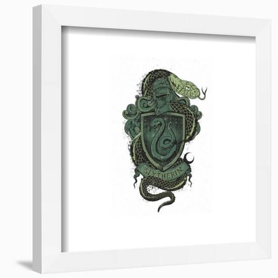 Gallery Pops Harry Potter - Slytherin Crest Graphic Wall Art-Trends International-Framed Gallery Pops