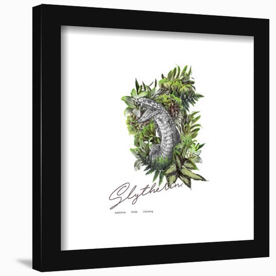 Gallery Pops Harry Potter - Slytherin Crest Romance Wall Art-Trends International-Framed Gallery Pops