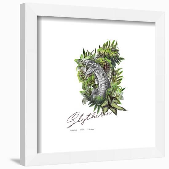 Gallery Pops Harry Potter - Slytherin Crest Romance Wall Art-Trends International-Framed Gallery Pops