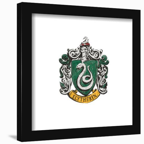 Gallery Pops Harry Potter - Slytherin Crest Scroll Wall Art-Trends International-Framed Gallery Pops