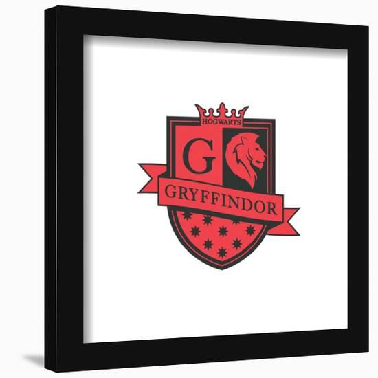 Gallery Pops Harry Potter - Symbol Revival Gryffindor Crest Wall Art-Trends International-Framed Gallery Pops