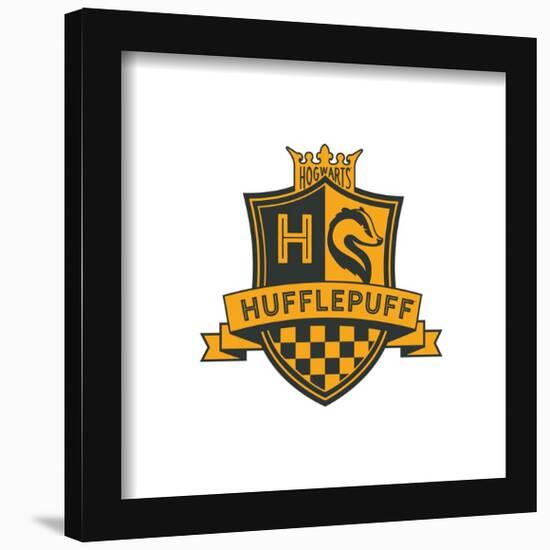 Gallery Pops Harry Potter - Symbol Revival Hufflepuff Crest Wall Art-Trends International-Framed Gallery Pops