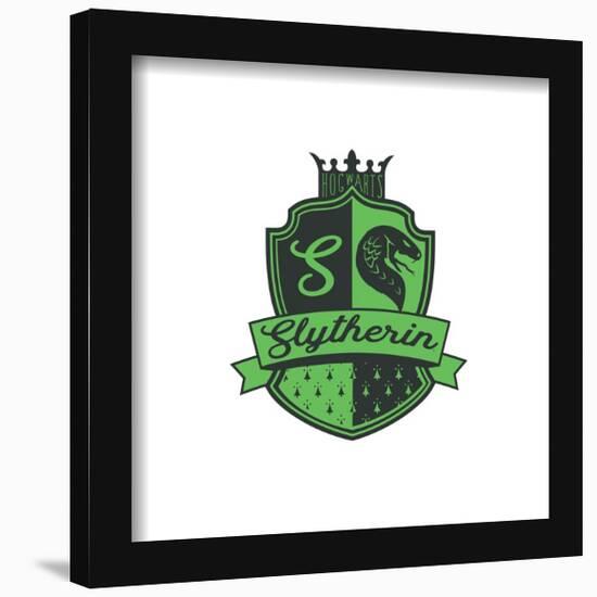 Gallery Pops Harry Potter - Symbol Revival Slytherin Crest Wall Art-Trends International-Framed Gallery Pops