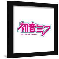 Gallery Pops Hatsune Miku - Hatsune Miku Logo Wall Art-Trends International-Framed Gallery Pops