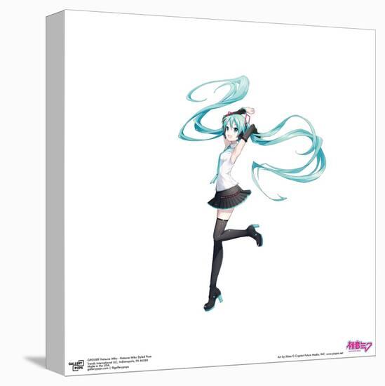 Gallery Pops Hatsune Miku - Hatsune Miku Styled Pose Wall Art-Trends International-Stretched Canvas