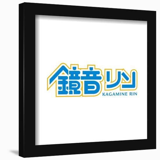 Gallery Pops Hatsune Miku - Kagamine Rin Logo Wall Art-Trends International-Framed Gallery Pops