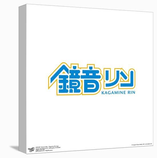 Gallery Pops Hatsune Miku - Kagamine Rin Logo Wall Art-Trends International-Stretched Canvas