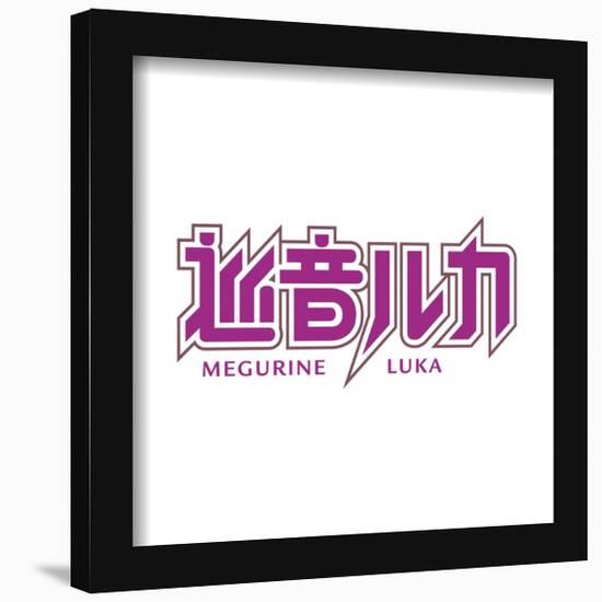 Gallery Pops Hatsune Miku - Megurine Luka Logo Wall Art-Trends International-Framed Gallery Pops