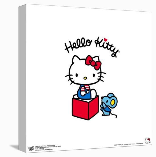 Gallery Pops Hello Kitty - Cat and Mouse Wall Art-Trends International-Stretched Canvas