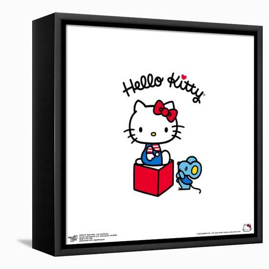 Gallery Pops Hello Kitty - Cat and Mouse Wall Art-Trends International-Framed Stretched Canvas