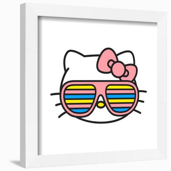 Gallery Pops Hello Kitty - Cool Shades Kitty Face Wall Art-Trends International-Framed Gallery Pops