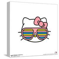 Gallery Pops Hello Kitty - Cool Shades Kitty Face Wall Art-Trends International-Stretched Canvas