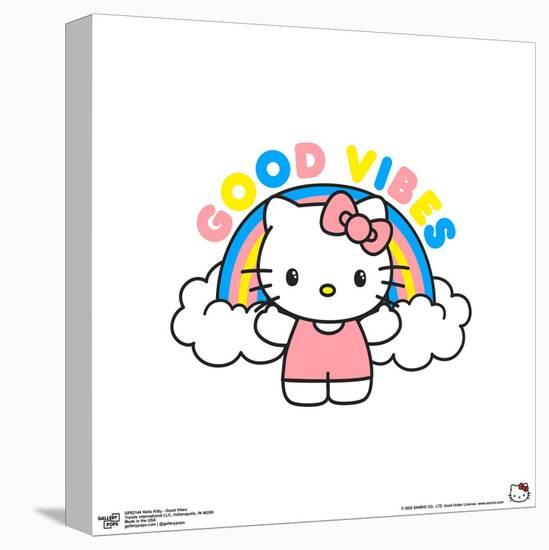 Gallery Pops Hello Kitty - Good Vibes Wall Art-Trends International-Stretched Canvas