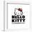 Gallery Pops Hello Kitty - It's A Wonderful Day Logo Wall Art-Trends International-Framed Gallery Pops