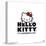 Gallery Pops Hello Kitty - It's A Wonderful Day Logo Wall Art-Trends International-Stretched Canvas