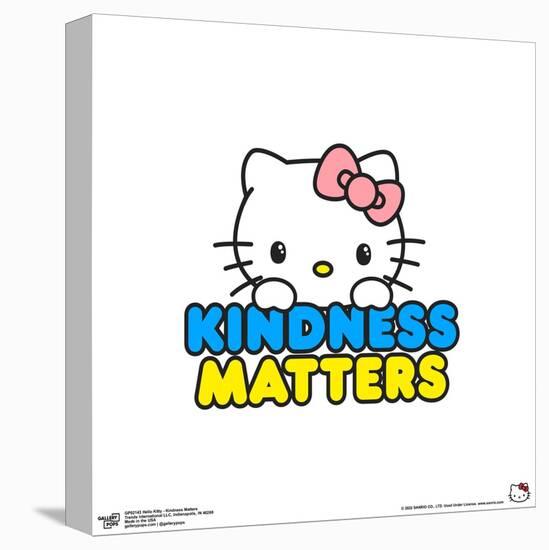Gallery Pops Hello Kitty - Kindness Matters Wall Art-Trends International-Stretched Canvas