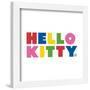 Gallery Pops Hello Kitty - Minimal Logo Wall Art-Trends International-Framed Gallery Pops