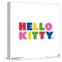 Gallery Pops Hello Kitty - Minimal Logo Wall Art-Trends International-Stretched Canvas