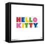 Gallery Pops Hello Kitty - Minimal Logo Wall Art-Trends International-Framed Stretched Canvas