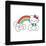 Gallery Pops Hello Kitty - Rainbow Color Logo Wall Art-Trends International-Framed Gallery Pops