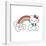 Gallery Pops Hello Kitty - Rainbow Color Logo Wall Art-Trends International-Framed Gallery Pops