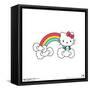 Gallery Pops Hello Kitty - Rainbow Color Logo Wall Art-Trends International-Framed Stretched Canvas