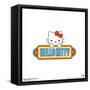 Gallery Pops Hello Kitty - Retro Kitty Logo Wall Art-Trends International-Framed Stretched Canvas