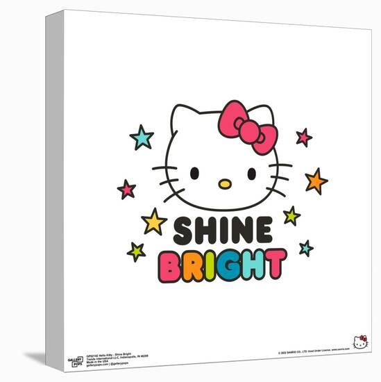 Gallery Pops Hello Kitty - Shine Bright Wall Art-Trends International-Stretched Canvas