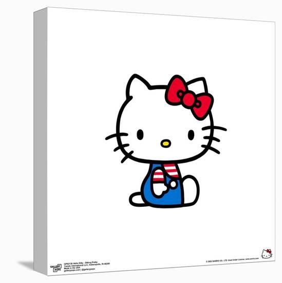 Gallery Pops Hello Kitty - Sitting Pretty Wall Art-Trends International-Stretched Canvas