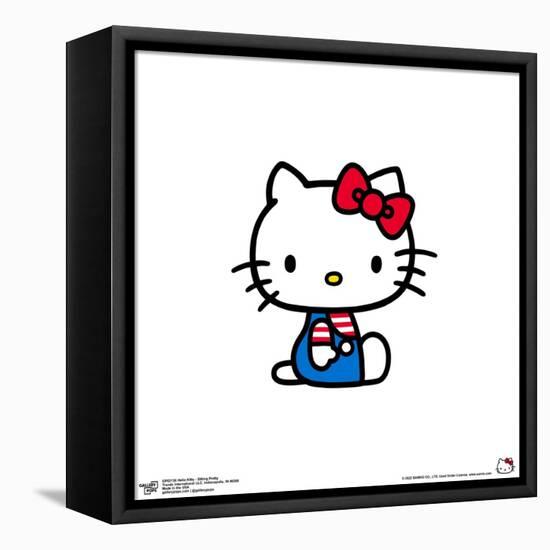 Gallery Pops Hello Kitty - Sitting Pretty Wall Art-Trends International-Framed Stretched Canvas