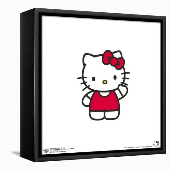 Gallery Pops Hello Kitty - Waving Wall Art-Trends International-Framed Stretched Canvas