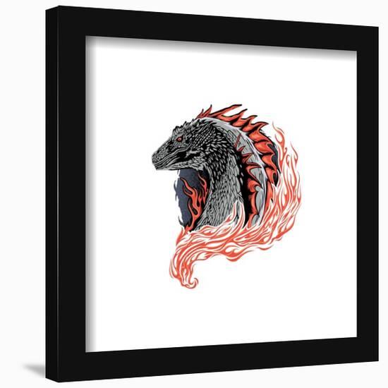 Gallery Pops House of the Dragon - Dragon Flame Wall Art-Trends International-Framed Gallery Pops