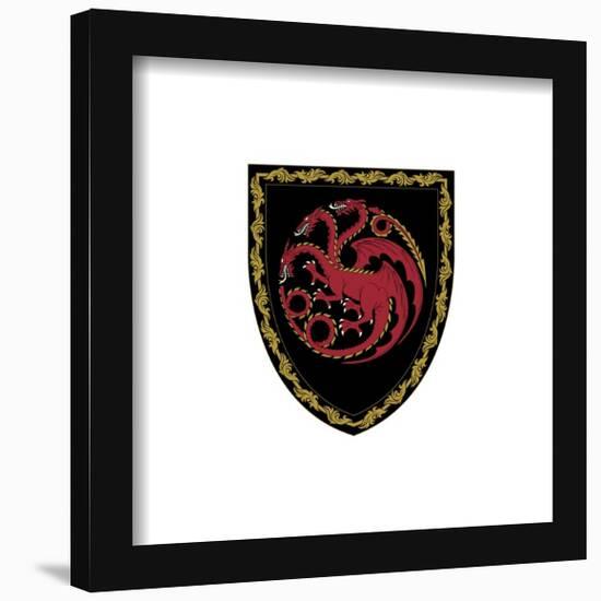 Gallery Pops House of the Dragon - Shield Crest Wall Art-Trends International-Framed Gallery Pops